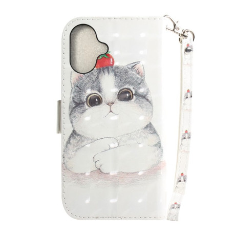 Чохол-книжка 3D Painting для iPhone 16 - Cute Cat