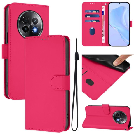 Чохол-книжка Skin Feel S-type для Realme 13+ 5G/13 Pro 5G/13 Pro+ - пурпурно-червоний