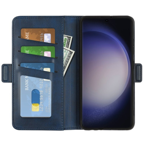 Чехол-книжка Dual-side Magnetic Buckle для Samsung Galaxy S24 Ultra 5G - синий
