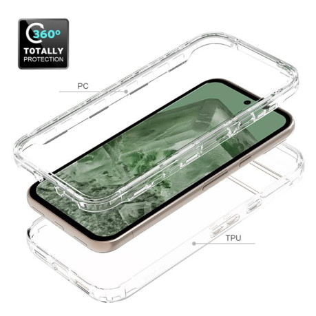 Чехол Shockproof Clear Gradient PC + TPU для Google Pixel 8a - красный