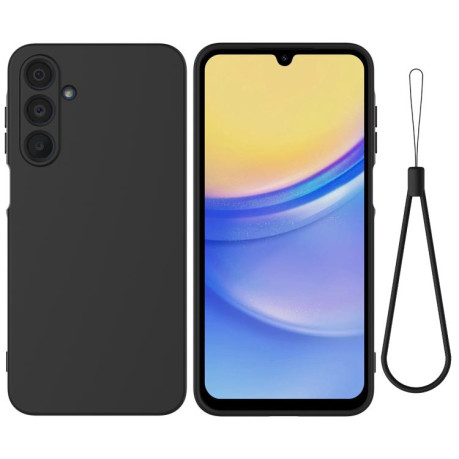 Силиконовый чехол Solid Color Liquid Silicone на Samsung Galaxy M16 / F16 - черный