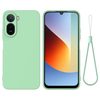 Силиконовый чехол Solid Color Liquid Silicone для Redmi A7 Pro 171mm / Poco C85x 5G — зелёный