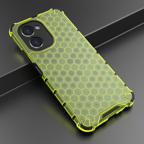 Противоударный чехол Honeycomb на Realme C33 4G - зеленый