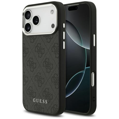 Оригинальный чехол Guess 4G Classic Logo с MagSafe на iPhone 17 Pro Max - black