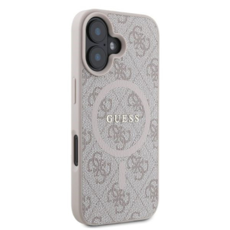 Оригинальный чехол Guess 4G Ring Classic Logo MagSafe для iPhone 16  - Pink