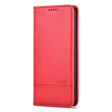 Чехол-книжка AZNS Magnetic Calf Texture Flip Leather для Xiaomi 14 - красный