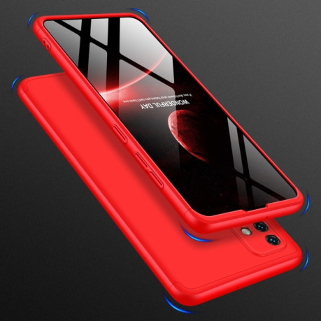 Протиударний чохол GKK Three Stage Splicing Full Coverage Samsung Galaxy A51 - червоний