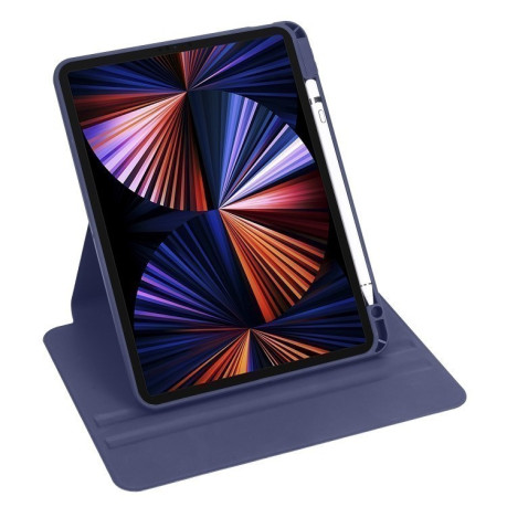 Чохол-книжка Acrylic 360 Degree Rotation Holder Leather для iPad Pro 13 2024 - синій