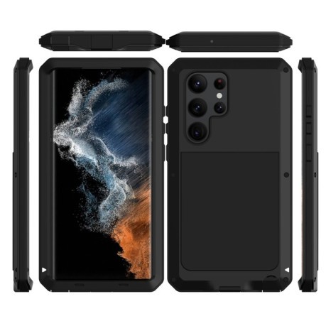 Противоударный чехол RedPepper Metal Life Waterproof для Samsung Galaxy S23 Ultra 5G - черный