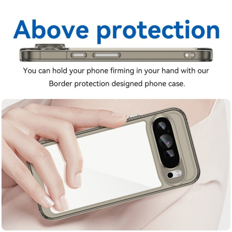 Протиударний чохол Colorful Acrylic Series для Google Pixel 9 Pro XL - прозоро-сірий