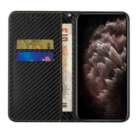 Чохол-книжки Carbon Fiber для Samsung Galaxy A54 - чорний