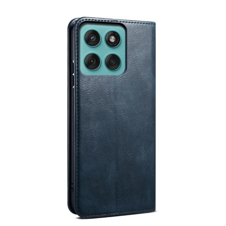 Чехол-книжка Simple Wax Crazy Horse для Motorola Moto G86 Power 5G - синий