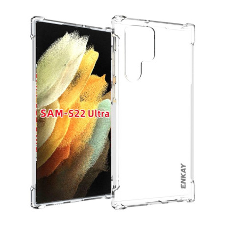 Протиударний чохол ENKAY Clear для Samsung Galaxy S22 Ultra 5G - прозорий