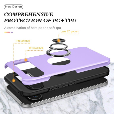 Протиударний чохол HMC 360 Degree Rotating Holder для Google Pixel 9 Pro - фіолетовий