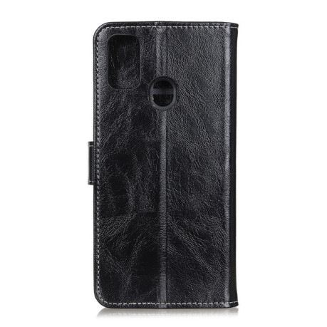 Кожаный чехол- книжка Retro Crazy Horse Texture на Samsung Galaxy M31 - черный