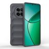 Силіконовий чохол Magic Flannel для Realme 13 5G/12 5G/12X 5G Global - темно-сірий