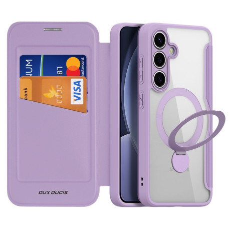 Чохол-книжка DUX DUCIS Skin X Pro Series Magsafe  для Samsung Galaxy S25+ 5G - фіолетовий