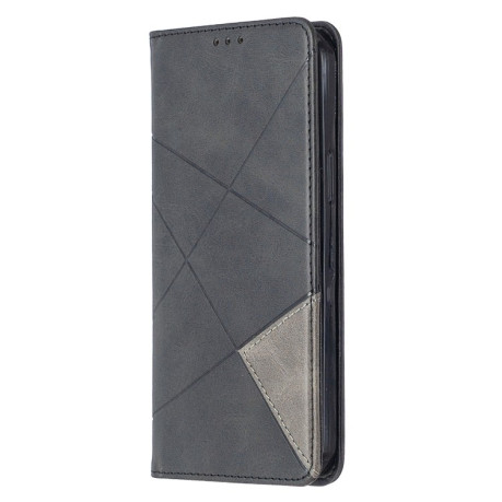 Чохол-книга Rhombus Texture на iPhone 12 Pro Max - чорний