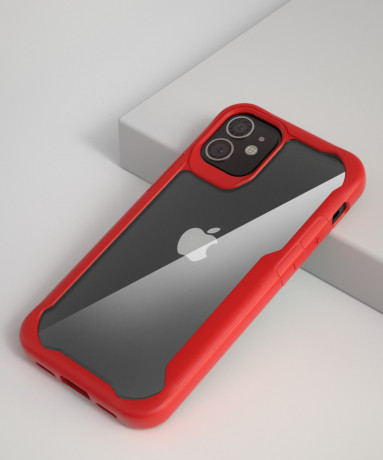 Противоударный чехол X-Fitted X-DEFENDER Classic Version для iPhone 12 /iPhone 12 Pro-красный