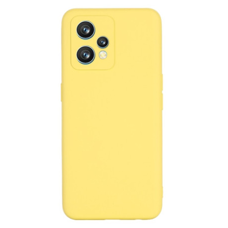 Силиконовый чехол Solid Color Liquid Silicone на Realme 9 Pro Plus - желтый