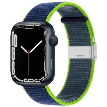 Ремінець Metal Buckle Nylon Strap для Apple Watch 10 42mm/Series 8/7 41mm / 40mm / 38mm - синій