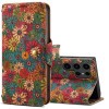 Чохол Denior Oil Wax Cowhide Plating для Samsung Galaxy S24 Ultra 5G - Spring