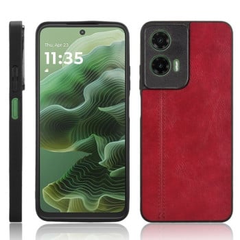 Ударозащитный чехол Sewing Cow Pattern для Motorola Moto G35 5G - красный