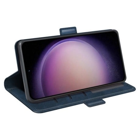 Чехол-книжка Dual-side Magnetic Buckle для Samsung Galaxy S23 FE 5G - синий