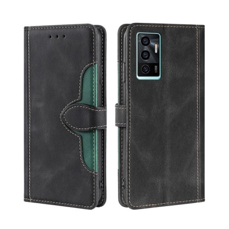 Чехол-книжка Skin Feel Magnetic Buckle для Vivo V23e/S10e - черный