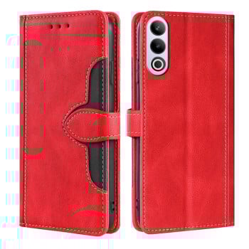 Чехол-книжка с мягким покрытием Skin Feel и магнитной застёжкой на OnePlus Ace 3V 5G - красный