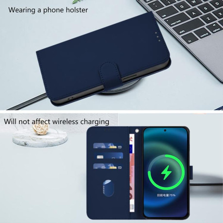 Чохол-книжка Skin Feel S-type для Xiaomi Redmi Note 14 Pro 5G/Poco X7 - синій