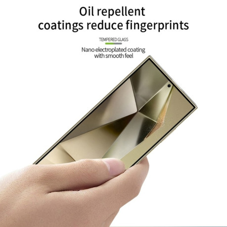 Защитное стекло MOFI 9H 3D Full Screen на Samsung Galaxy S25 Ultra 5G - черное