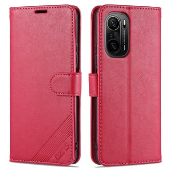 Чехол-книжка AZNS Sheepskin для Xiaomi Mi 11i/Poco F3/Redmi K40/K40 Pro - красный