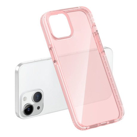 Протиударний чохол Two-color Shockproof для iPhone 15 Plus-рожевий