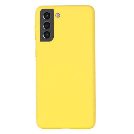 Силиконовый чехол Solid Color Liquid Silicone для Samsung Galaxy S22 5G - желтый