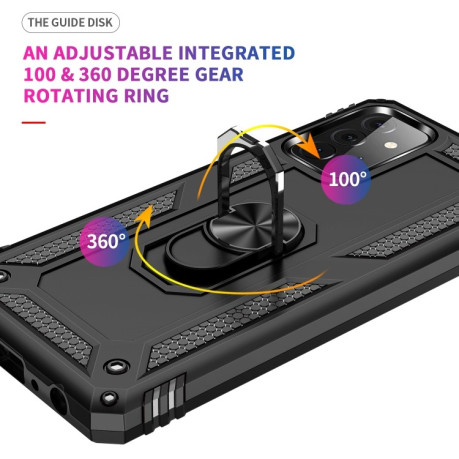 Протиударний чохол-підставка 360 Degree Rotating Holder Samsung Galaxy A72 - чорний