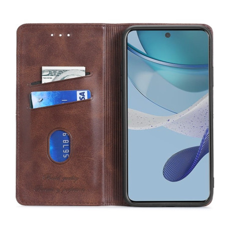 Чохол-книжка Cow Texture Magnetic для Xiaomi Redmi Poco C55/Redmi 12C/11A - світло-коричневий