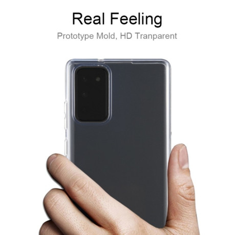 Ультратонкий силиконовый чехол 0.75mm на Samsung Galaxy Note 20 - прозрачный