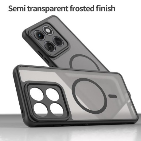 Противоударный чехол Fan Dun Series TPU Hybrid PC Frosted Magsafe для Motorola Edge 60 Pro - чорний
