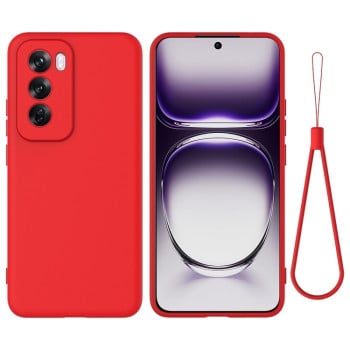 Силіконовий чохол Solid Color Liquid Silicone на OPPO Reno 12 Pro 5G Global - червоний