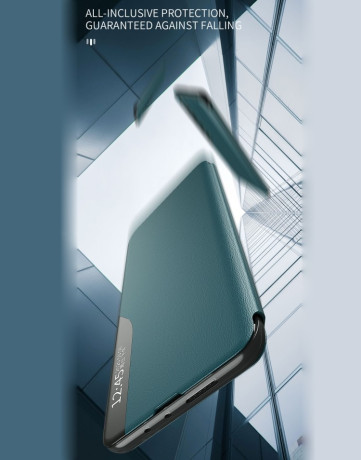 Чехол-книжка Clear View Standing Cover на Xiaomi Redmi 10A/9C - зеленый