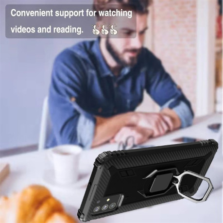 Протиударний чохол 360 Degree Rotating Ring Holder Samsung Galaxy А71 - чорний
