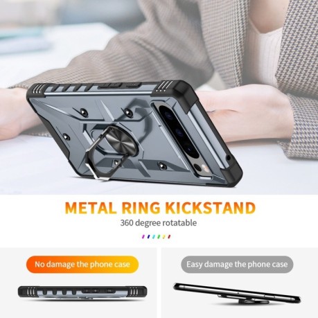 Протиударний чохол HMC 360 Degree Rotating Holder на Google Pixel 8 Pro - сірий