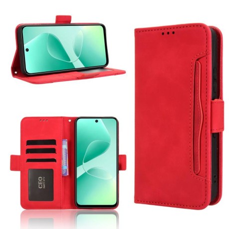 Чехол-книжка Skin Feel с мягкой фактурой Calf на Infinix Hot 60i 4G / Hot 60 5G - красный