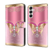 Чохол-книжка Crystal 3D Shockproof Protective Leather для Samsung Galaxy A35 5G - метелик