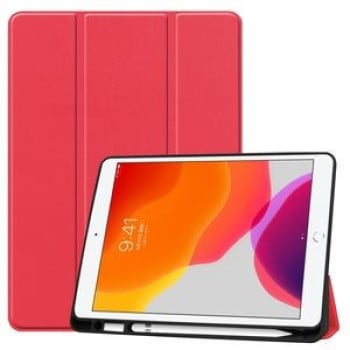 Чехол- книжка Custer Texture Horizontal Flip Smart на iPad 9/8/7 10.2 (2019/2020/2021)- красный
