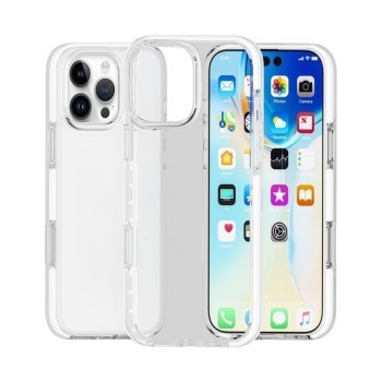 Противоударный чехол Two-color Shockproof для  iPhone 16 Pro Max - белый