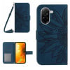 Чохол-книжка Skin Feel з малюнком соняшника на Xiaomi Redmi A5 4G 173.3mm - синій