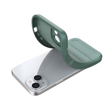 Силіконовий чохол Magic Flannel для iPhone 15 Plus - червоний