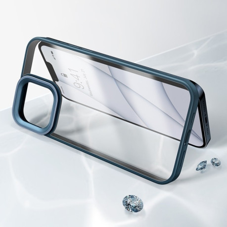 Чехол Baseus Crystal для iPhone 13 - синий